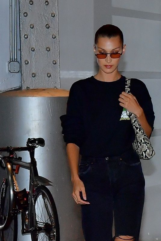 BELLA HADID Heading to a Michael Kors Photoshoot in New York 07/11/2019