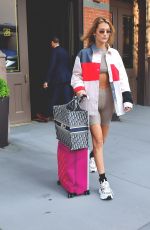 BELLA HADID Leaves Her Apartment in New York 07/25/2019