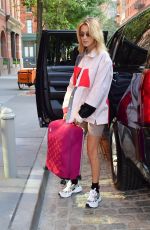 BELLA HADID Leaves Her Apartment in New York 07/25/2019