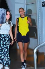 BELLA HADID Leaves Pier59 Studios in New York 07/13/2019