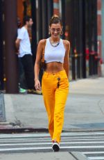 BELLA HADID Out and About in New York 07/22/2019
