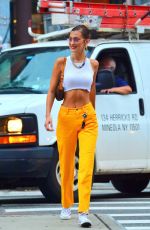 BELLA HADID Out and About in New York 07/22/2019