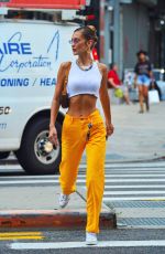 BELLA HADID Out and About in New York 07/22/2019