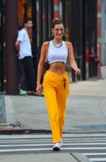 BELLA HADID Out and About in New York 07/22/2019