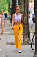 BELLA HADID Out and About in New York 07/22/2019