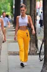 BELLA HADID Out and About in New York 07/22/2019