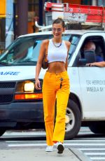 BELLA HADID Out and About in New York 07/22/2019