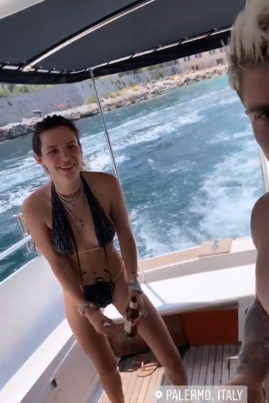 BELLA THORNE in Bikini at a Boat - Instagram Pictures and Video 06/29/2019