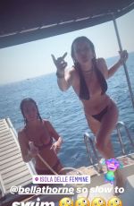 BELLA THORNE in Bikini at a Boat - Instagram Pictures and Video 06/29/2019