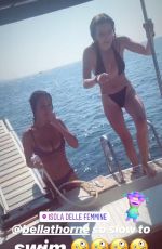 BELLA THORNE in Bikini at a Boat - Instagram Pictures and Video 06/29/2019