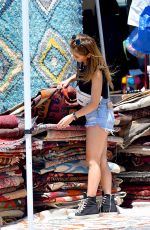 BRENDA SONG Shopping at Flea Market in Los Angeles 07/16/2019