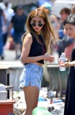 BRENDA SONG Shopping at Flea Market in Los Angeles 07/16/2019