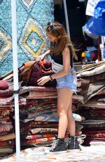 BRENDA SONG Shopping at Flea Market in Los Angeles 07/16/2019