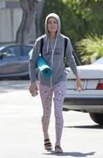 BRIE LARSON Heading to Yoga Class in Los Angeles 07/13/2019