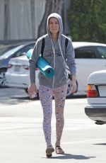 BRIE LARSON Heading to Yoga Class in Los Angeles 07/13/2019