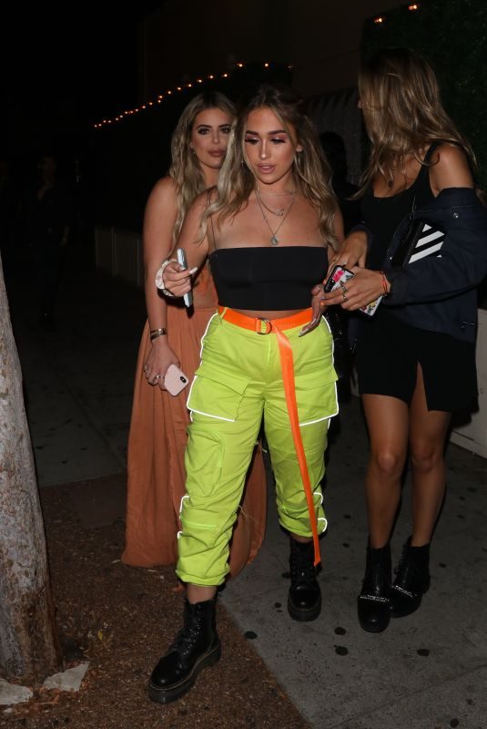 BRIELLE and ARIANA BIERMANN and SCARLET and SISTINE STALLONE at Delilah in West Hollywood 07/19/2019