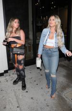 BRIELLE and ARIANA BIERMANN at Catch LA in West Hollywood 07/17/2019