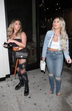 BRIELLE and ARIANA BIERMANN at Catch LA in West Hollywood 07/17/2019