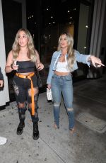 BRIELLE and ARIANA BIERMANN at Catch LA in West Hollywood 07/17/2019