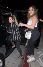 BRIELLE and ARIANA BIERMANN Out for Dinner in West Hollywood 07/19/2019