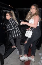BRIELLE and ARIANA BIERMANN Out for Dinner in West Hollywood 07/19/2019