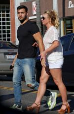 BRITNEY SPEARS and Sam Asghari Out in Beverly Hills 07/12/2019