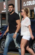 BRITNEY SPEARS and Sam Asghari Out in Beverly Hills 07/12/2019
