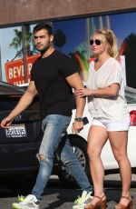 BRITNEY SPEARS and Sam Asghari Out in Beverly Hills 07/12/2019