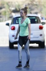 BRITT ROBERTSON Heading to a Gym in Los Angeles 07/24/2019