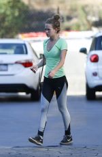 BRITT ROBERTSON Heading to a Gym in Los Angeles 07/24/2019
