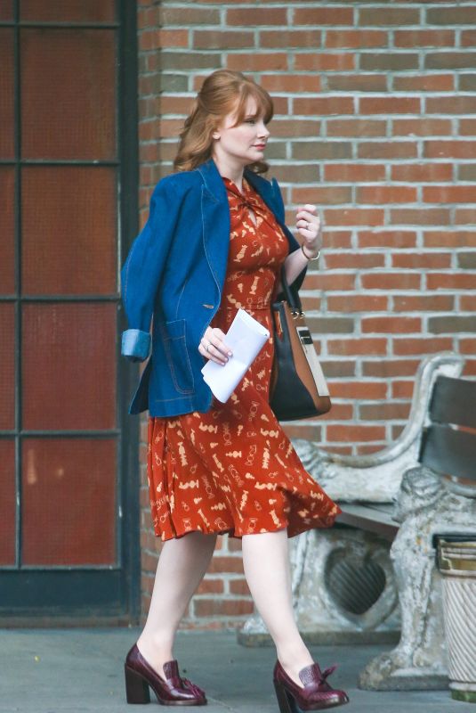 BRYCE DALLAS HOWARD Leaves Bowery Hotel in New York 07/25/2019