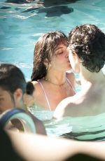 CAMILA CABELLO and Shawn Mendes at a Pool in Miami 07/29/2019