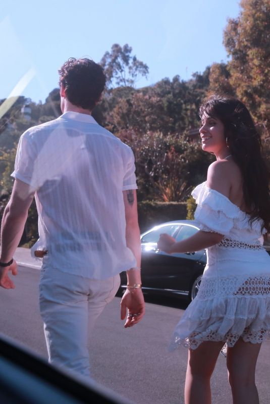 CAMILA CABELLO and SHAWN MENDES Leaves 4th of July Party in Los Angeles 07/04/2019