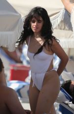 CAMILA CABELLO in Swimsuit at a Beach in Miami 07/29/2019