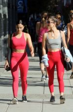 CAMILA MENDES and RACHEL MATTHEWS in Tights Heading to a Gym in Vancouver 07/29/2019