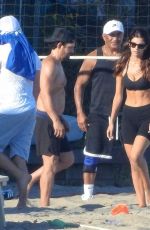 CAMILA MORRONE Playing Volleyball at a Beach 07/14/2019