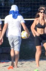 CAMILA MORRONE Playing Volleyball at a Beach 07/14/2019