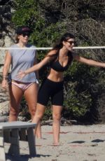 CAMILA MORRONE Playing Volleyball at a Beach 07/14/2019