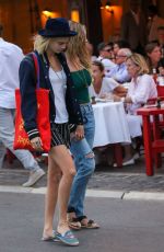 CARA DELEVINGNE and ASHLEY BENSON Out in Saint Tropez 07/08/2019