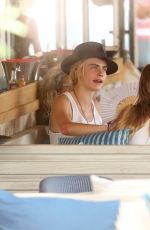 CARA DELEVINGNE and ASHLEY BENSON Out in St Tropez 07/05/2019