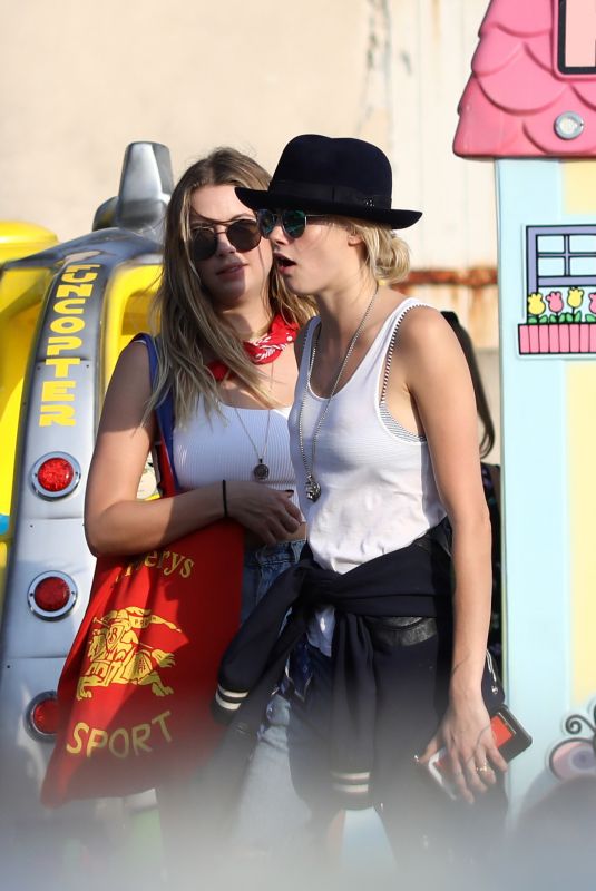 CARA DELEVINGNE and ASHLEY BENSON Out in St Tropez 07/05/2019
