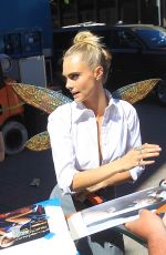 CARA DELEVINGNE Out at Comic-con in San Diego 07/20/2019
