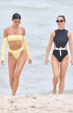 CARA SANTANA and NICOLE WILLIAMS in Bikinis at a Beach in Miami 07/13/2019