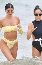 CARA SANTANA and NICOLE WILLIAMS in Bikinis at a Beach in Miami 07/13/2019