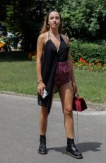 CARLA GINOLA Arrives at Redemption Fashion Show in Paris 06/30/2019