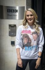 CARRIE UNDERWOOD at BBC Radio 2 in London 07/04/2019