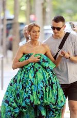 CELINE DION at a Photoshoot on the Streets of Paris 06/30/2019