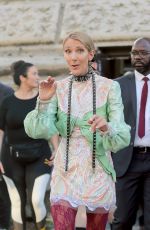 CELINE DION at a Photoshoot on the Streets of Paris 06/30/2019