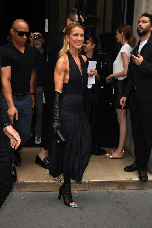 CELINE DION at Schiaparellii Fashion Show at PFW in Paris 07/01/2019