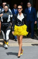 CELINE DION Leaves Le Crillon in Paris 06/30/2019